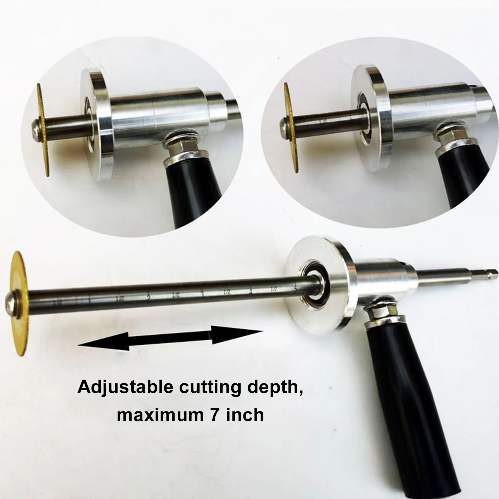 Internal Pipe Cutting Tool With 5 Blades Depth Adjustable PVC Hexagonal Handle ABS Exhaust Pipe Cutting Kit For Pipe Repair