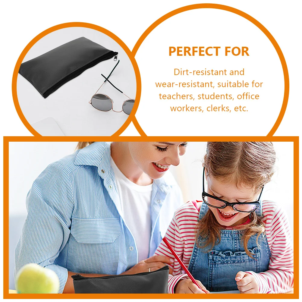 

2pcs Waterproof Document File Bag Zipper Cash Pouch Office Portable Storage Bag For Invoice Passport Jewelry File