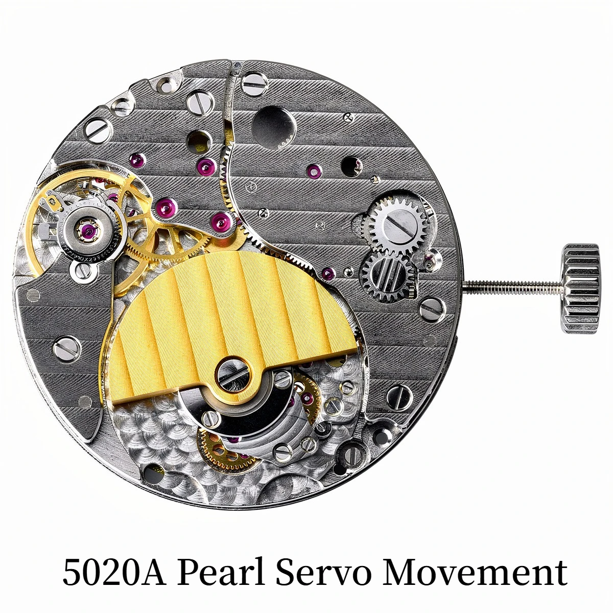 Applicable To Watch Movement 5020A Movement, Pearl Servo Movement Two-pin Single Calendar Automatic Super slim micro rotor autom