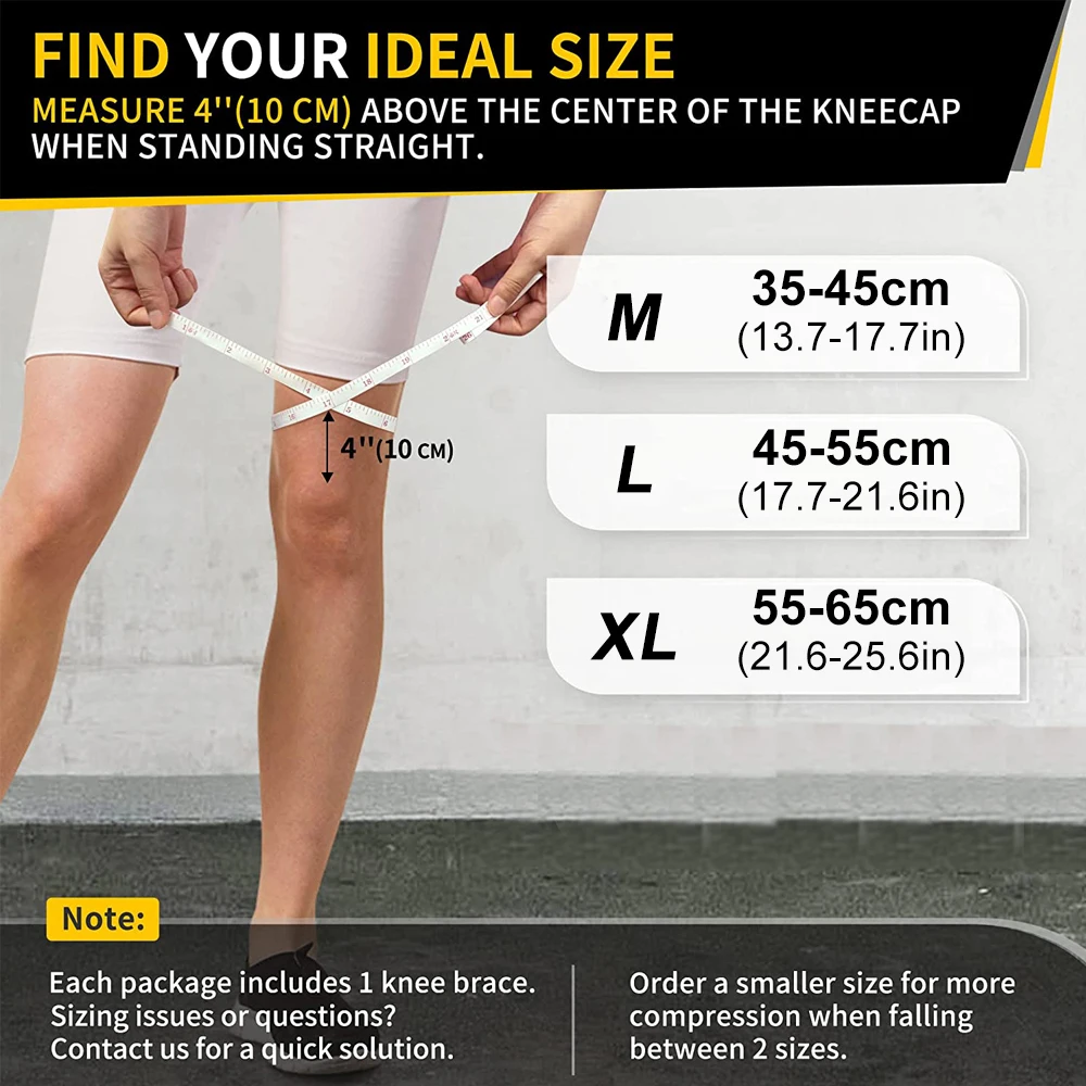 1Pcs Knee Sleeves, Could Be Worn Under Pants, Lightweight Knee Compression Sleeves for Men Women, Knee Brace Support for Joint