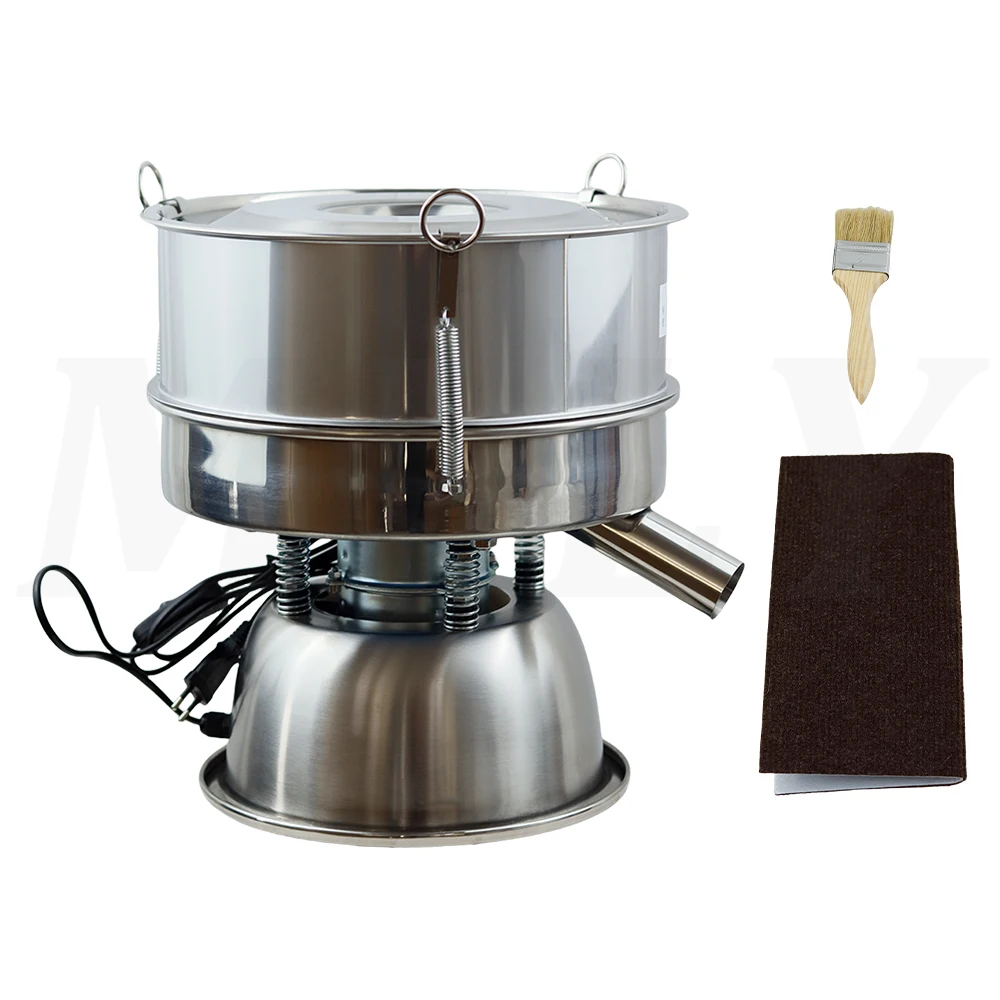 110/220V Vibrating Electrical Machine Sieve Powder Particle Sieve YCHH0301 Stainless Steel Chinese Medicine Sieve Machine 1PC