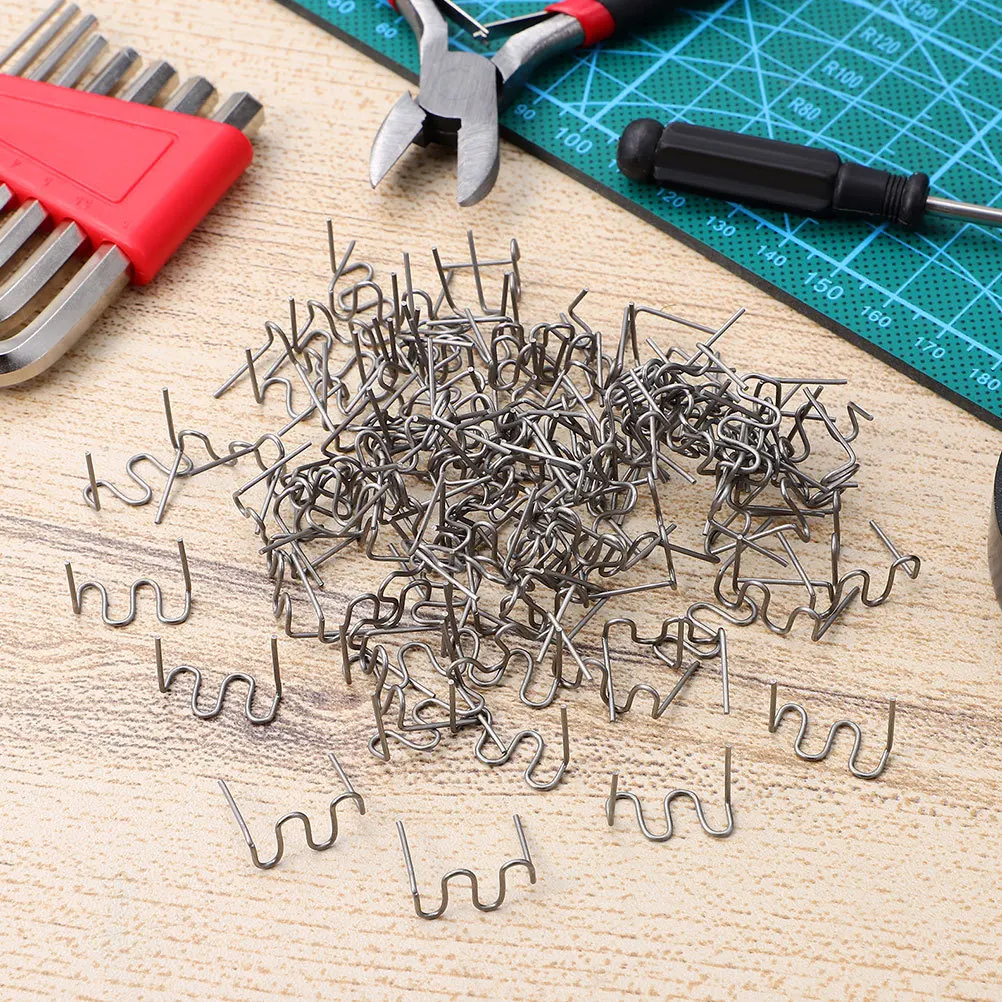 100 قطعة إصلاح البلاستيك للسيارات ستابلز موجة على شكل 0.8 مللي متر دبابيس ساخنة سيارة الوفير إصلاح ماكينة لحام البلاستك أداة