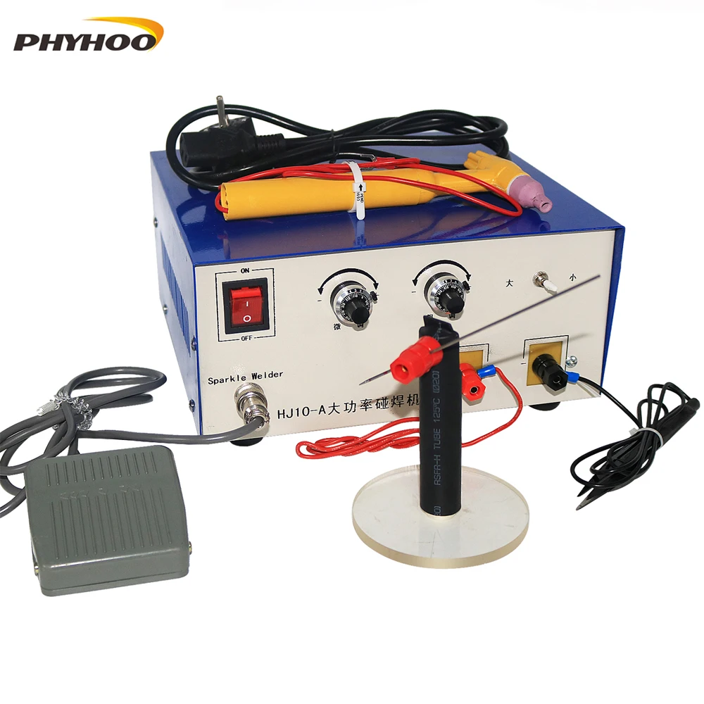 

100A Spot Welding Machine Jewelry Handheld Small Laser Welder High Power Jewelry Coil Bracelet Interface Soldering Tool