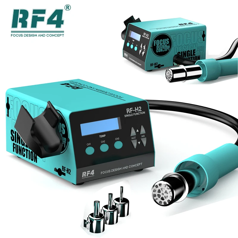 RF4 New1000W Fast Desoldering Hot Air Gun Soldering Station Digital Display Intelligent BGA Rework Station To PCB Chip Repair H2