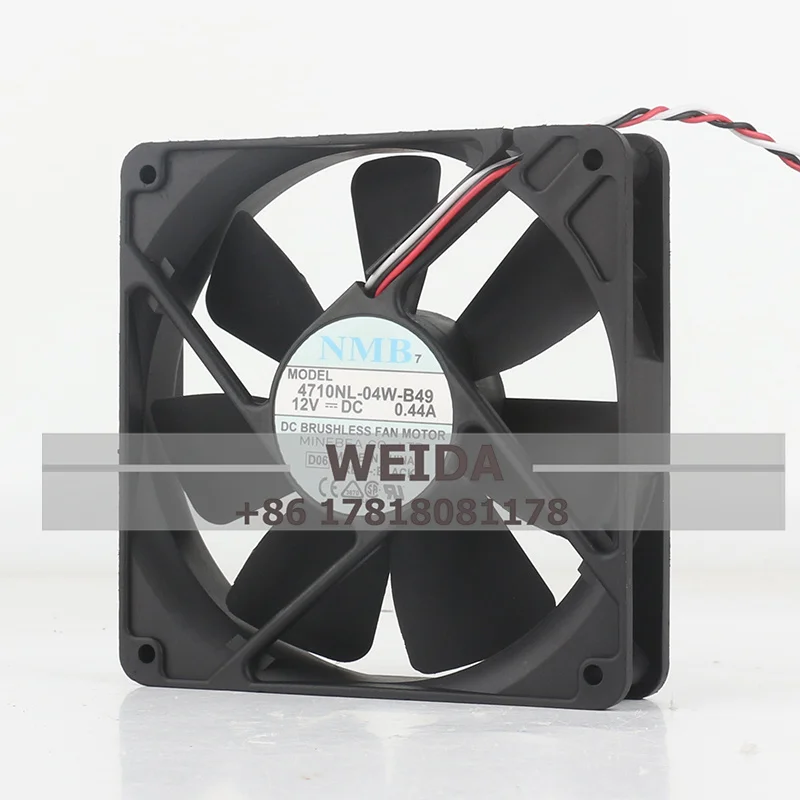 NMB 4710NL-04W-B49/B59 12025 12VDC 0.44A 12CM Silent chassis cooling fan 120 x 120 x 25MM