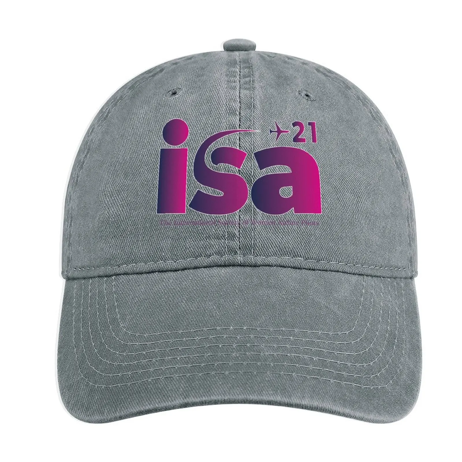 ISA+21 - The International Society of Women Airline Pilots Cowboy Hat Snap Back Hat cute boonie hats Man Cap Women'S