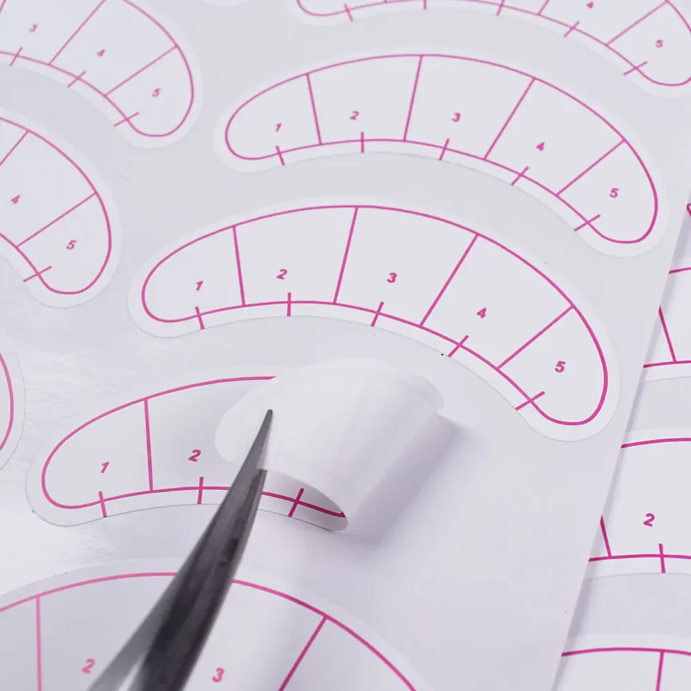 Gros Extension pratique conseils pour les yeux autocollant enveloppes outils de maquillage coussinets pour les yeux patchs en papier 3D cils sous les coussinets pour les yeux cils cils
