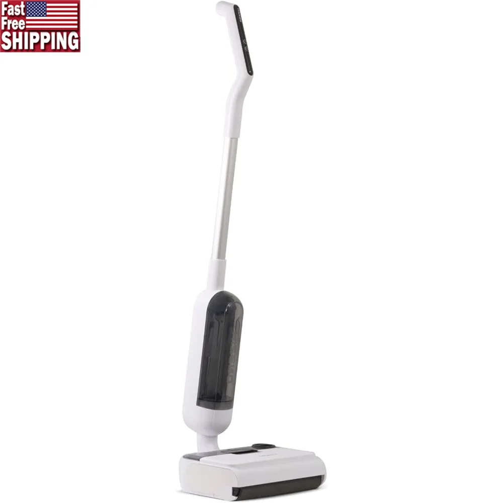 

Upright Cordless Hard Floor Cleaner Wet Dry Mop 80 Minutes Runtime Lightweight Quiet Self Cleaning All in One