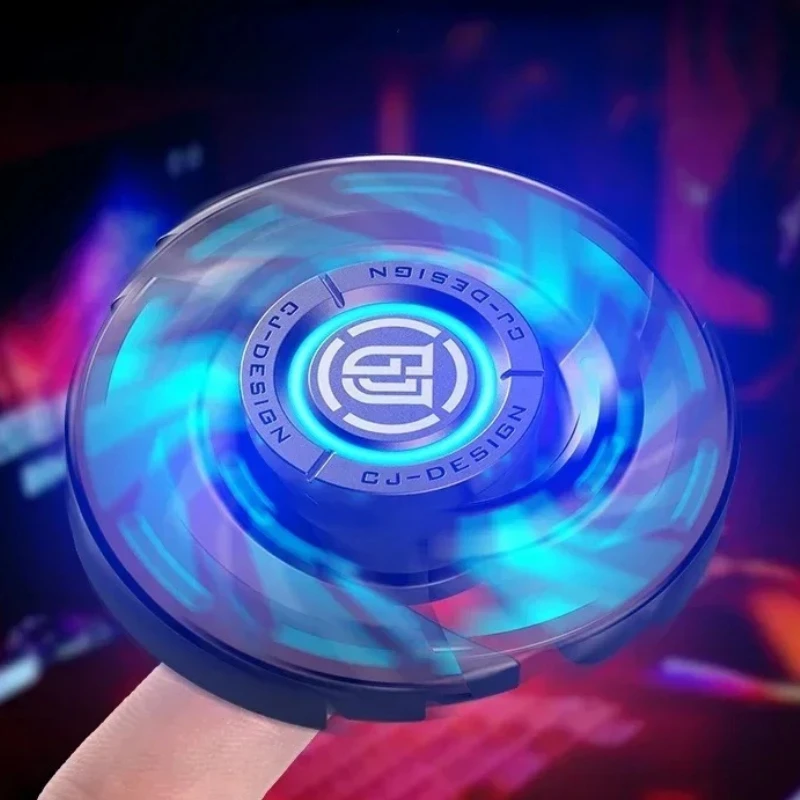 Handle Fidget Spinner Metal Luminous Spinning Top Tip Gyroscope EDC Stress Relief Toy Anti anxiety Ansiedad Fidgeting toys ADHD