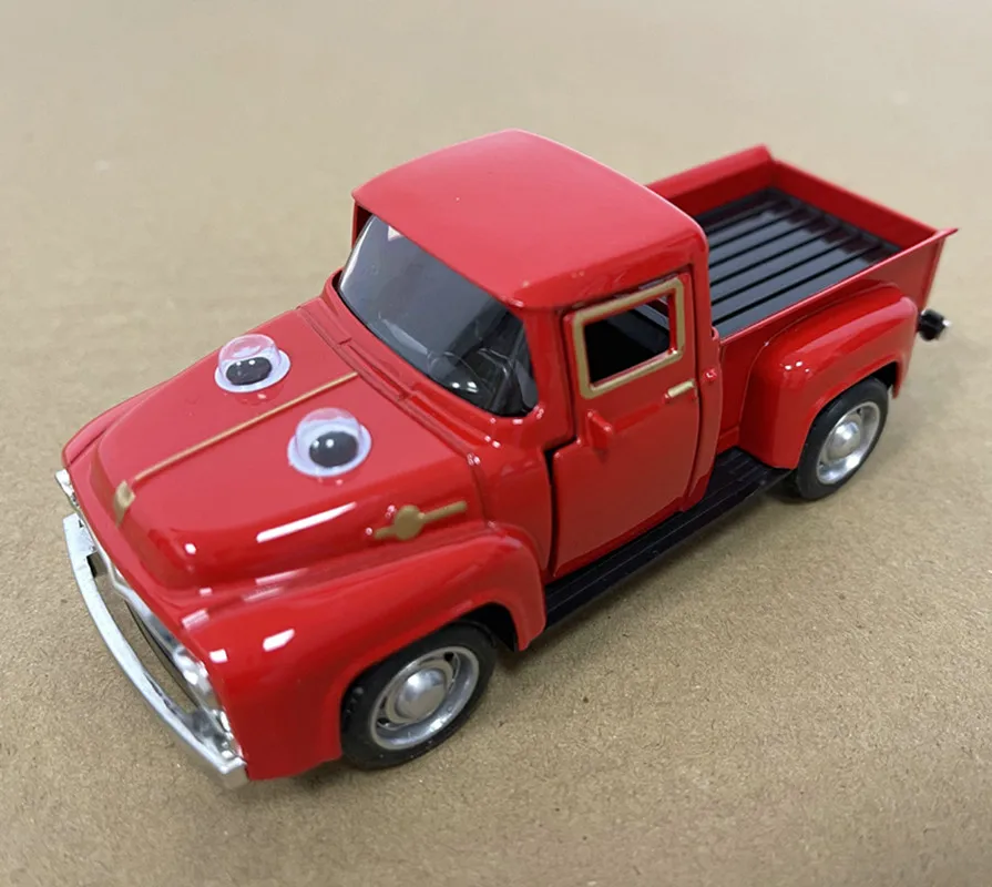 1: 32 alloy cartoon pickup truck car models,original packaging transportation car toys,children's toy gifts,wholesale