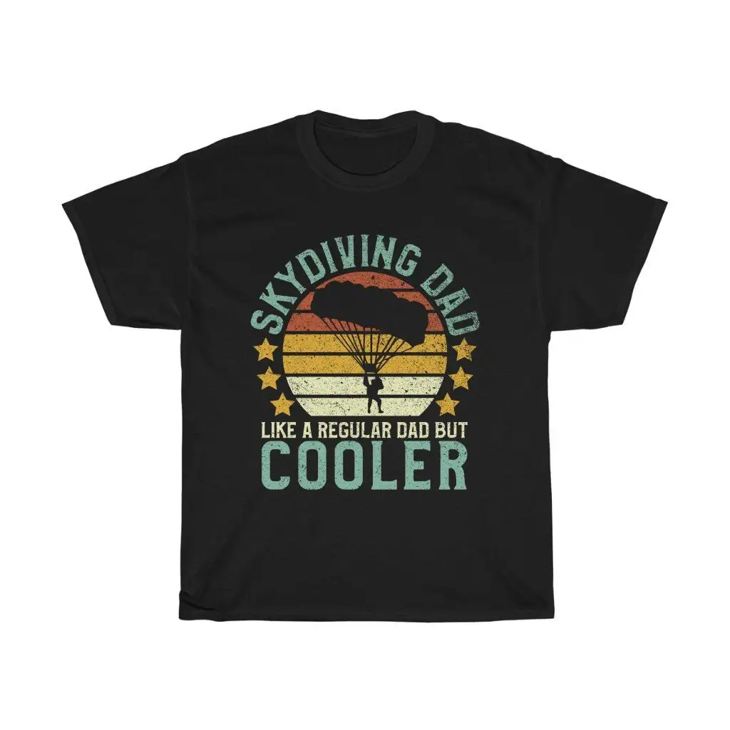 Skydiving Dad Heavy Cotton T Shirt