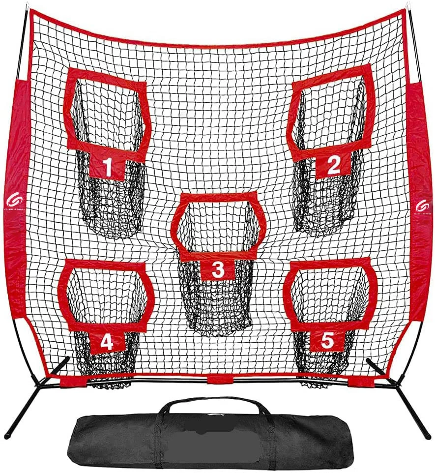 American Football Net, 5 Targets Practice Trainer, Rugby Throwing Net, Portable Training Equipment