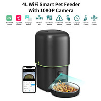 Smart Pet Feeder Automatic Cat Feeder Dog Slow Food Machine with Camera WiFi Bluethooth Control Cat Food Dispenser Cat Dog Bowl