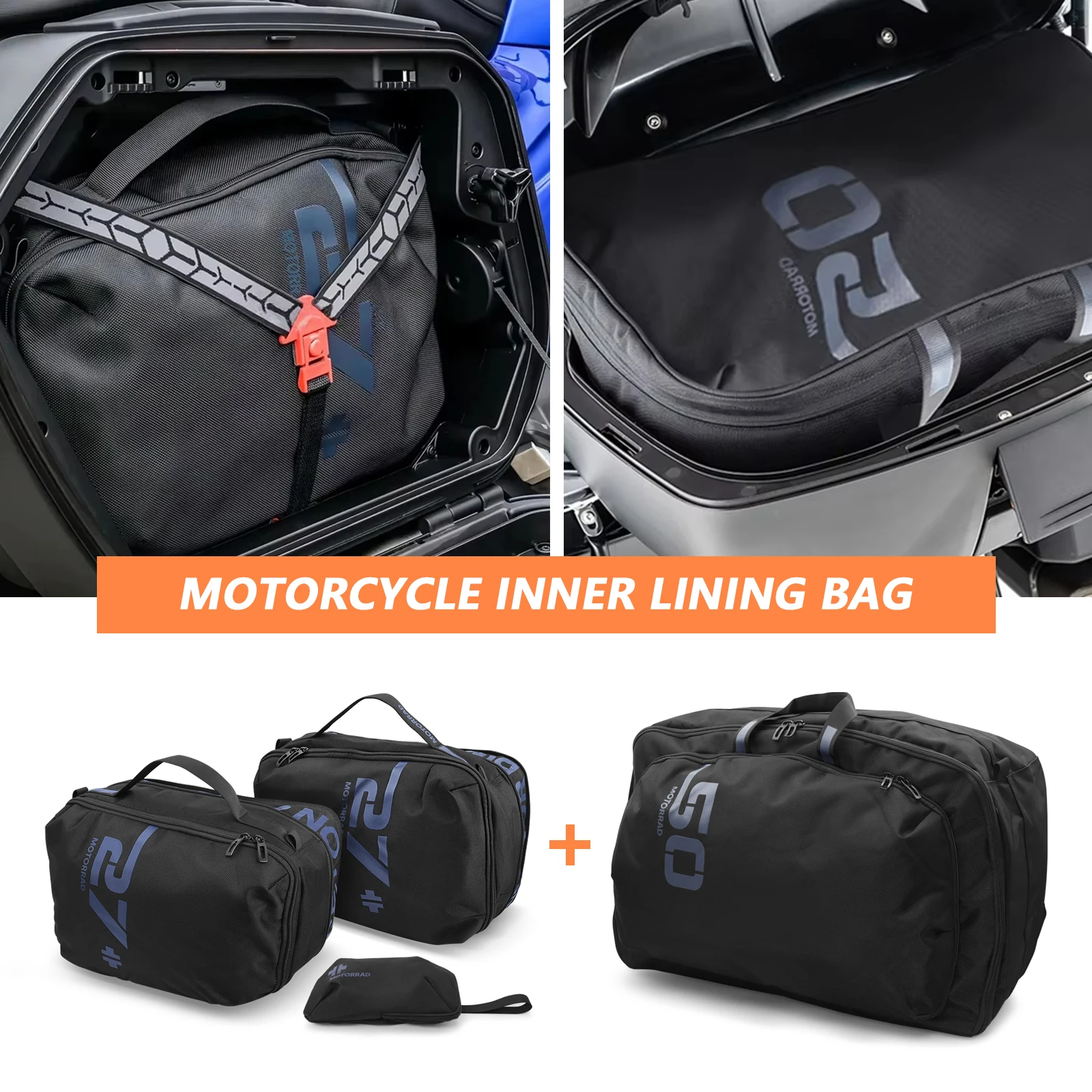 

Для BMW R1300 RT, черный верхний чехол, внутренняя сумка R1300RT 2025, новые аксессуары для мотоциклов, боковые сумки для багажа, сумка-вкладыш для боковой коробки