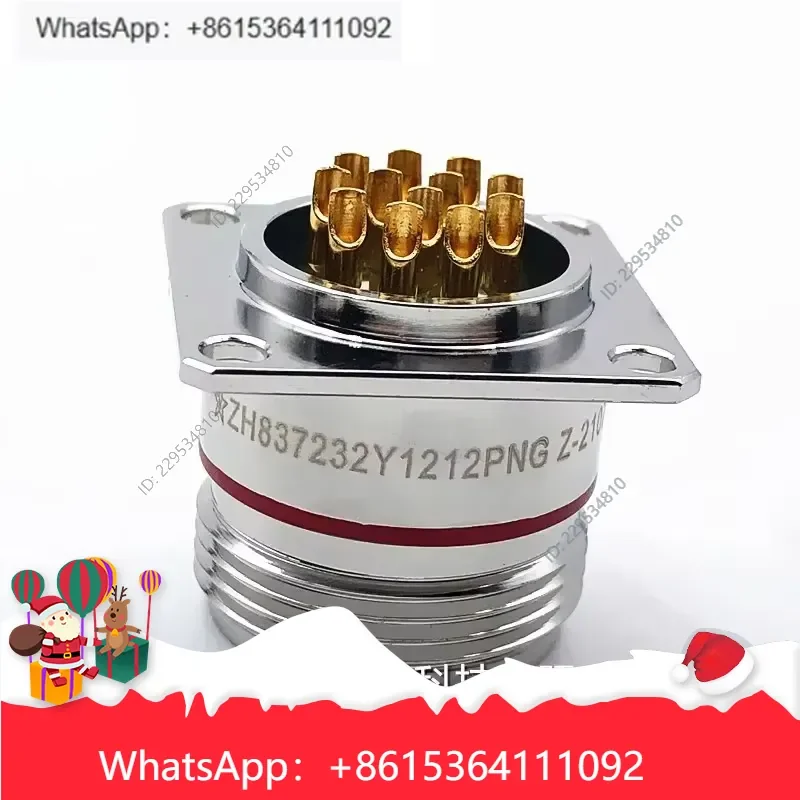 Widely Applied， for ZH837232Y1212PNG 12 Pin Aviation Plug Socket with Pin Connector Cable Head Cost effective，1pc