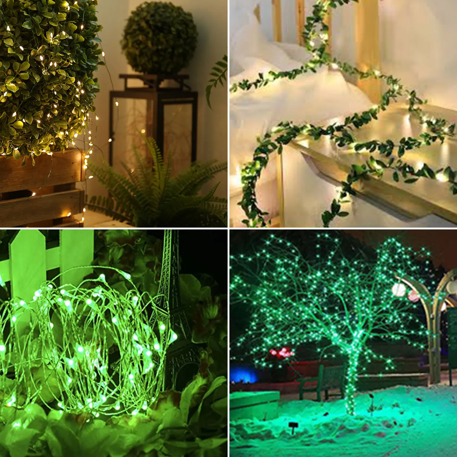 1000 LEDs Fairy String Lights Solar Decoration Marriage Wedding Outdoor Holiday Ramadan for Christmas Party Room Tree Garlands