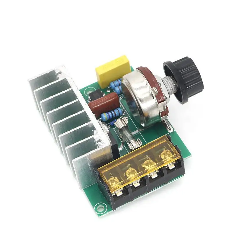 4000W SCR Electronic Voltage Regulator 220V Speed Dimming Thermostat for Garage Workshop Small Electrical Equipment Use