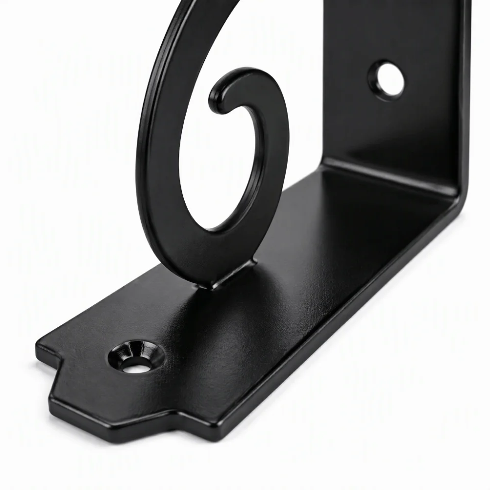 4pcs Durable Cast Iron Shelf Brackets L Shape Heavy Duty Shelf Support Wall Mount Shelf Support Garage
