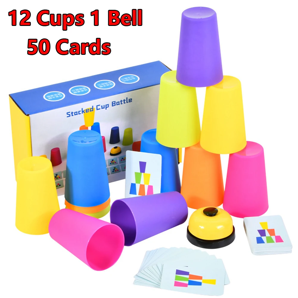 hot Stacked Cup Battle for Kids,Parent-Child Interactive Game, Fun Stacking Game, Gift for Christmas