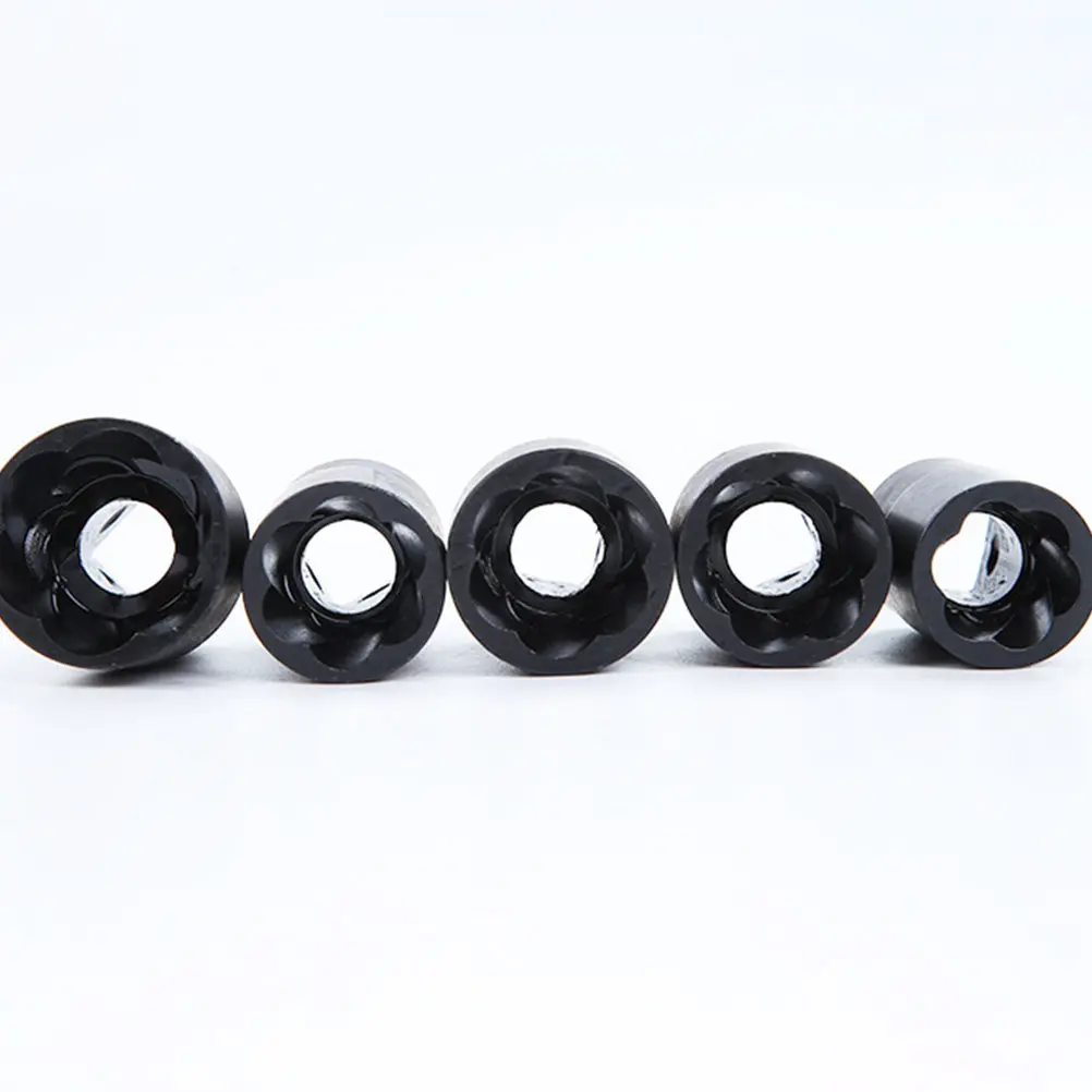 6pcs Anti Slip Socket Tools 17 26mm Broken Nut Bolt Extractors Car Repair Tool Case Multi Size Drill Compatible Rust Removers