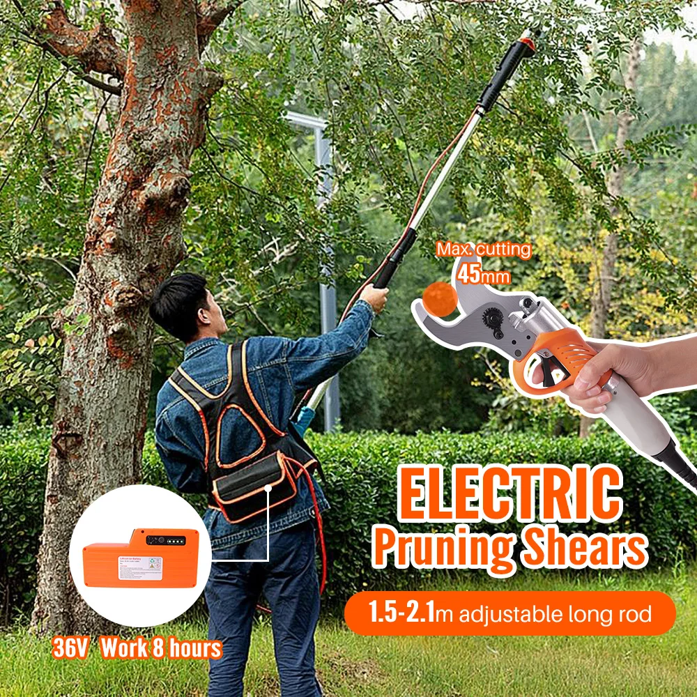 36V Lithium Branches Scissors Electric Pruning Shears 28/32/40mm Brushless Cordless Pruning Scissors Garden Pruner for Battery