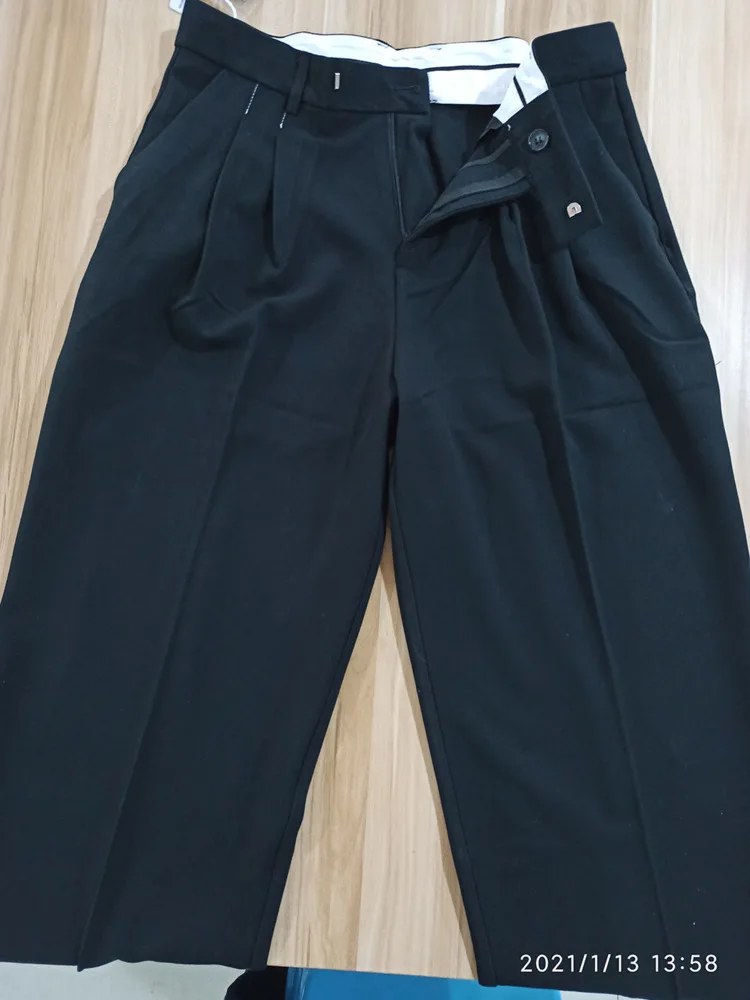 IEFB Abbigliamento da uomo Autunno Nuovi Pantaloni Casual Moda Uomo Tutto-fiammifero Pantaloni Dritti Allentati Gamba Larga Vintage Vita Alta 9Y1937