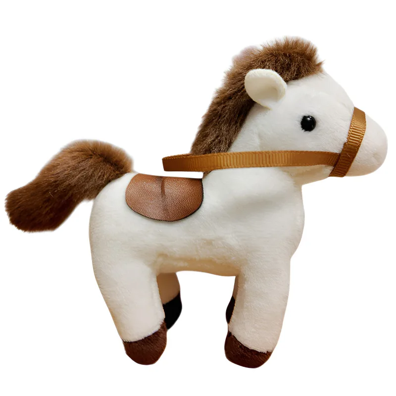 Simpatico portachiavi a forma di cavallo, peluche a forma di cavallo, ciondolo per borsa, cavallo zodiacale cinese (Anno del cavallo) orn