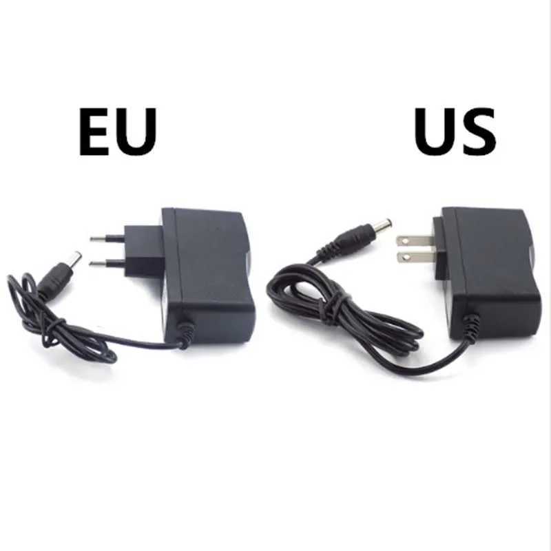 AC 110-240V DC 12V 1A US/EU Plug Converter adattatore per caricabatterie per alimentatore per caricabatterie Radio bidirezionale con striscia luminosa a LED universale