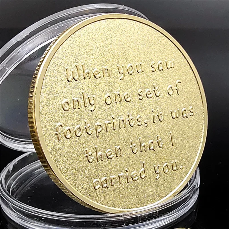 The Wanderer's Beach Footprint Commemorative Coin Art Challenge Souvenir Coins A Must-Have for Numismatists