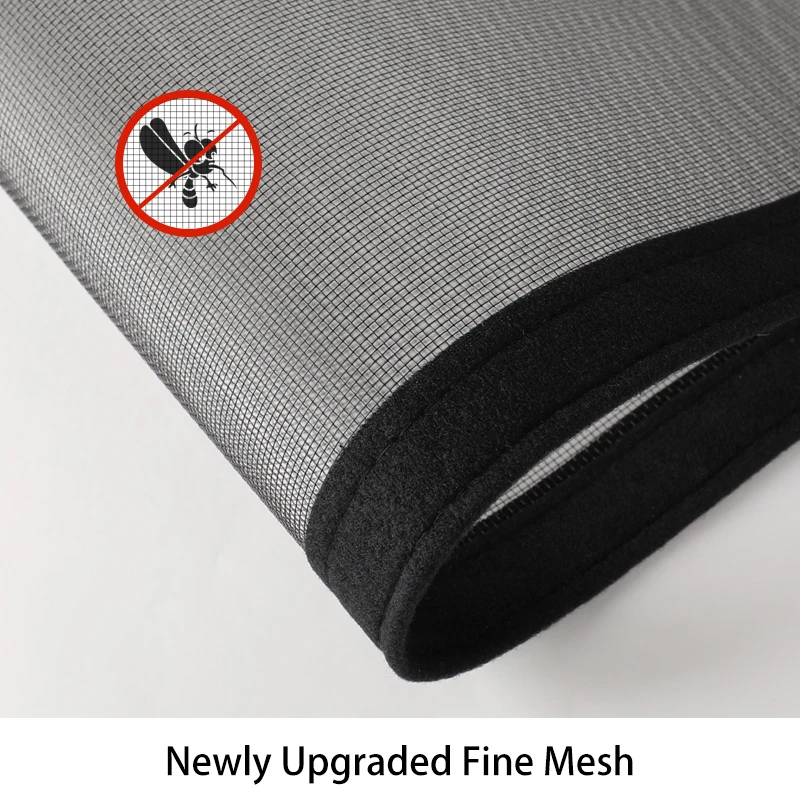 200 x 200cm Large Size Self-Adhesive Window Screen, Door Screen, Zipper Closure, Mosquito & Insect Proof, Dustproof & Breathable