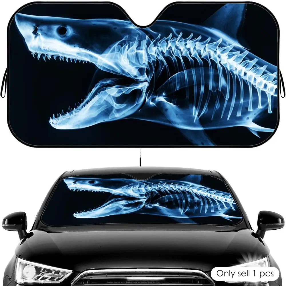 

X-Ray Art Sun Visor Car Windshield Sun Shade UV Protection Heat Insulation Cover Universal Sun Protector