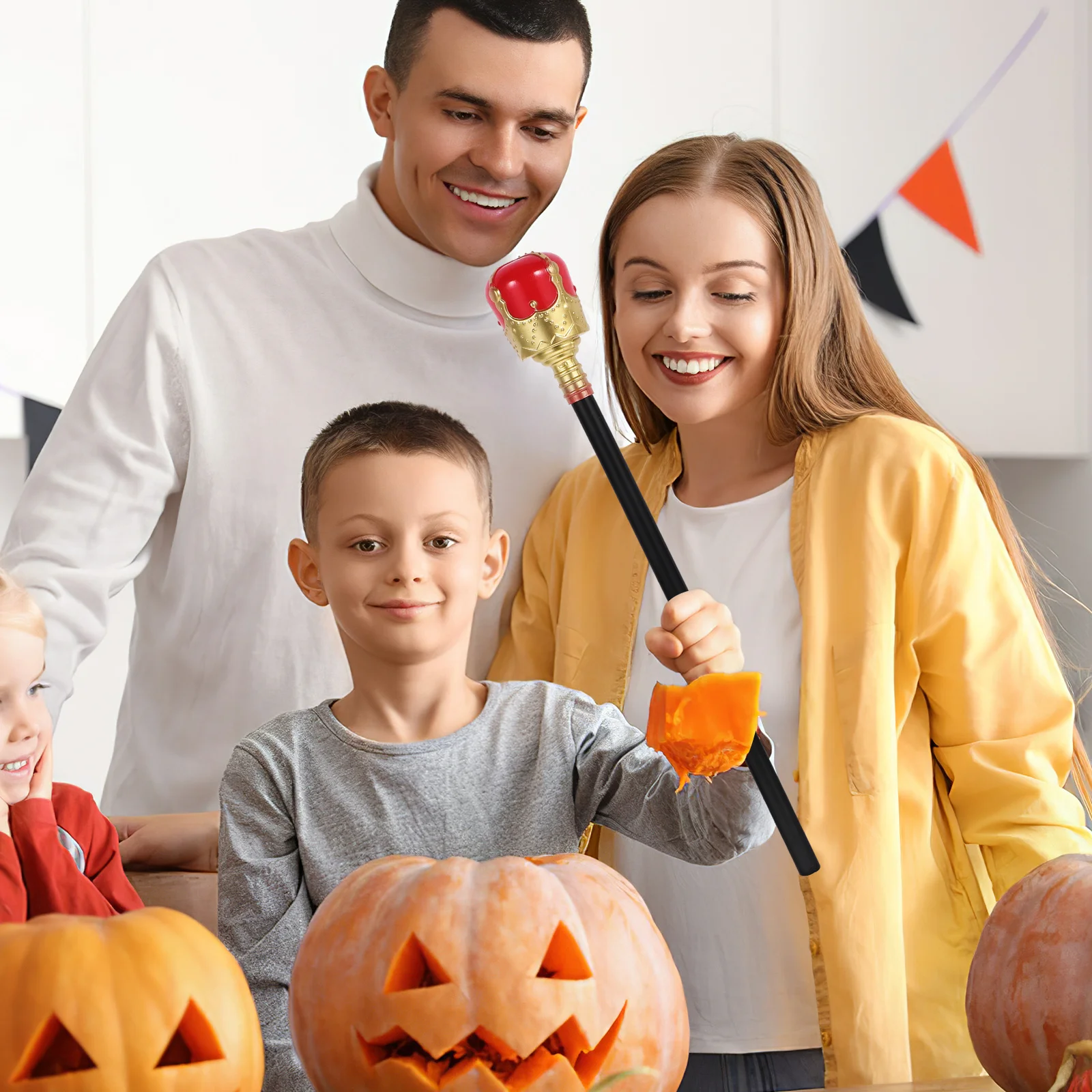 Vestir-se decoração de halloween cana prop halloween cosplay vara decorativa bengala para festa traje role play acessório