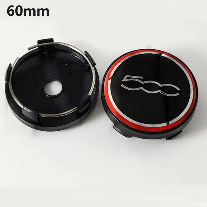 4pcs 60mm Applicable to the GAC Fiat wheel cover Fiat Fiat 500 Yuet Tire Cover Wheel Center label center wheel cover label