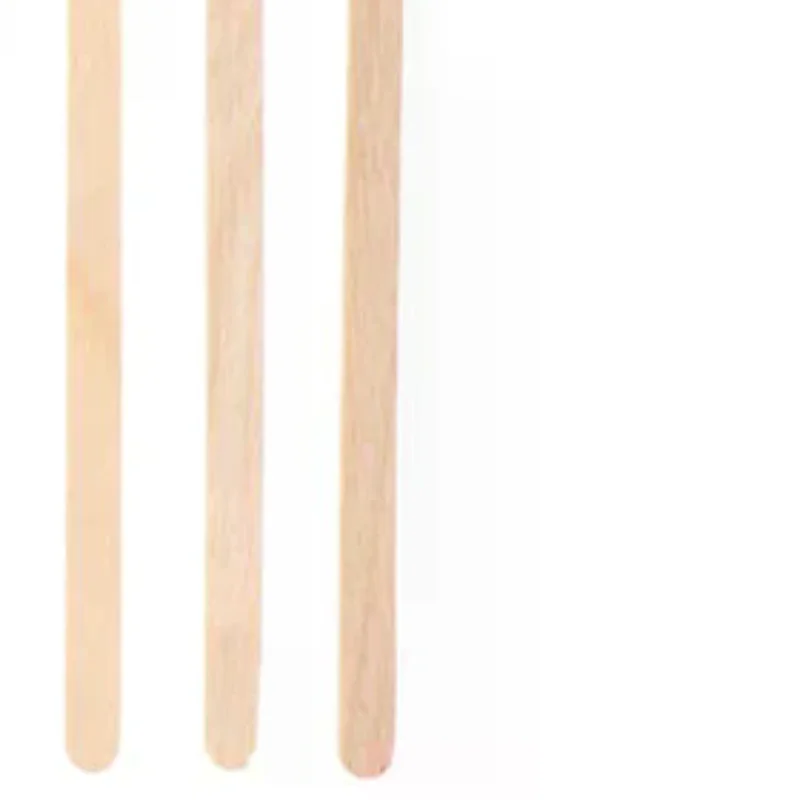 

50pcs Disposable Wooden Coffee Stirrers Hot Cold Drinking Stir Beverage Sticks