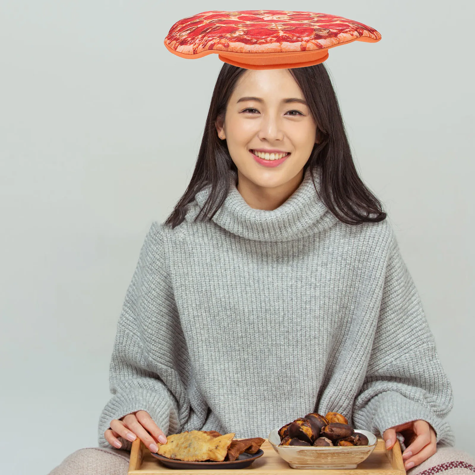 

Pizza Hat Costume Party Headwear Halloween Carnival Festival Funny Party Favor Accessory Headwear Pizza Hat Carnival Photo Prop