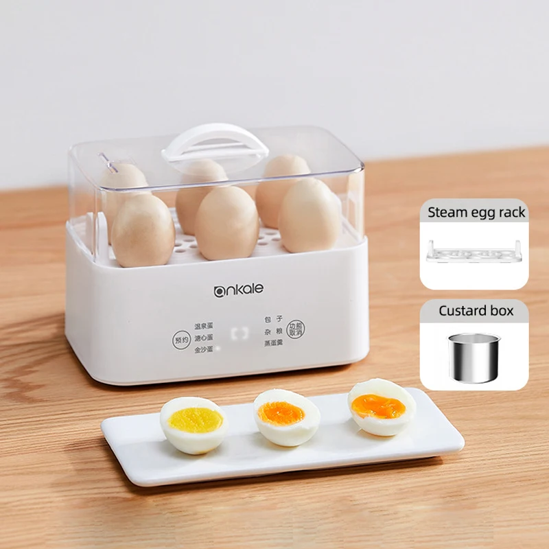6 Eggs Boiler Steamer Multi Function Rapid Electric Egg Cooker Auto-Off Generic Omelette Cooking Tools Kitchen Utensil Breakfast
