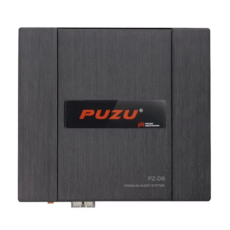 PUZU PZ-D8 Car Audio DSP Power Amplifier 4 In 8 Out Class D Sound Quality Processor, 31 Segment EQ Tuning High Power