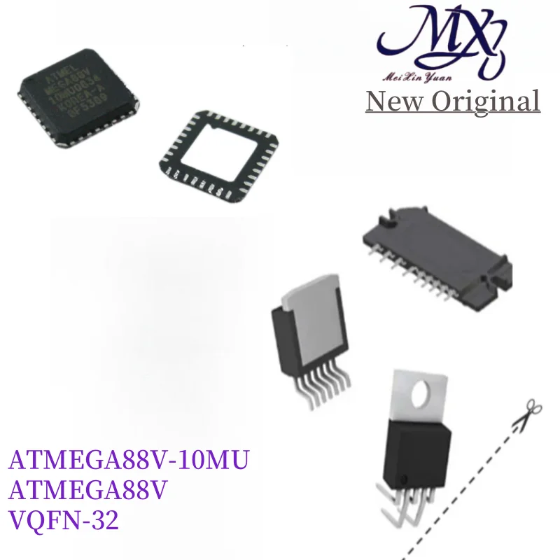 MXY   New ATMEGA88V-10MU ATMEGA88V-10 ATMEGA88V ATMEGA88 ATMEGA IC MCU Chip VQFN-32