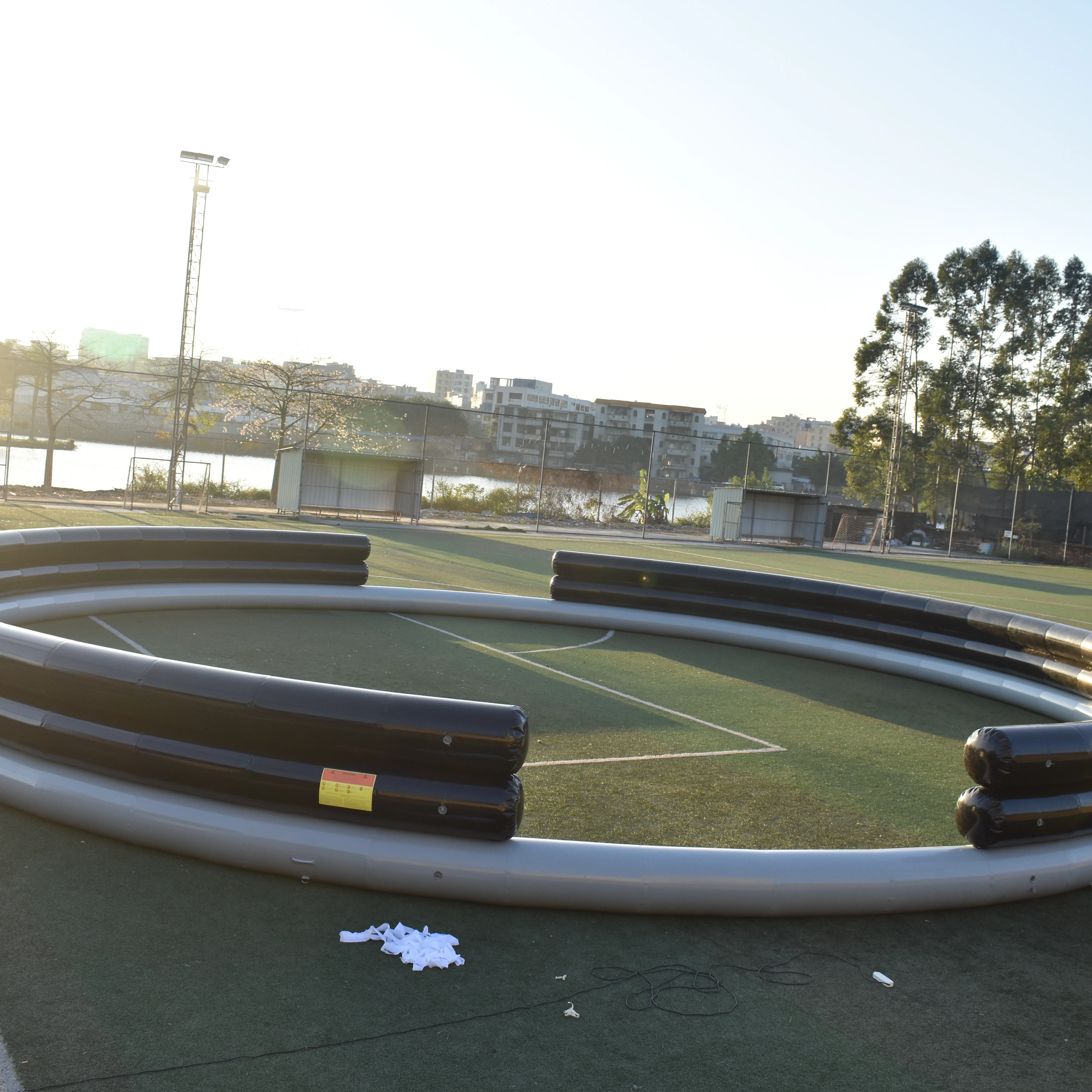 Most Durable Folding Safety Inflatable Crasher Barrier with  Design,inflatable air Fence,inflatable air Wall