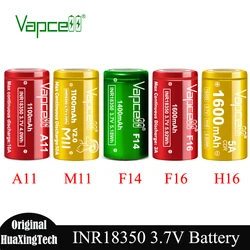 Original Vapcell INR 18350 A11 M11 F14 F16 H16 Battery Max 1600mAh High Drain Rechargeable Lithium Batteries For Flashlight Toys