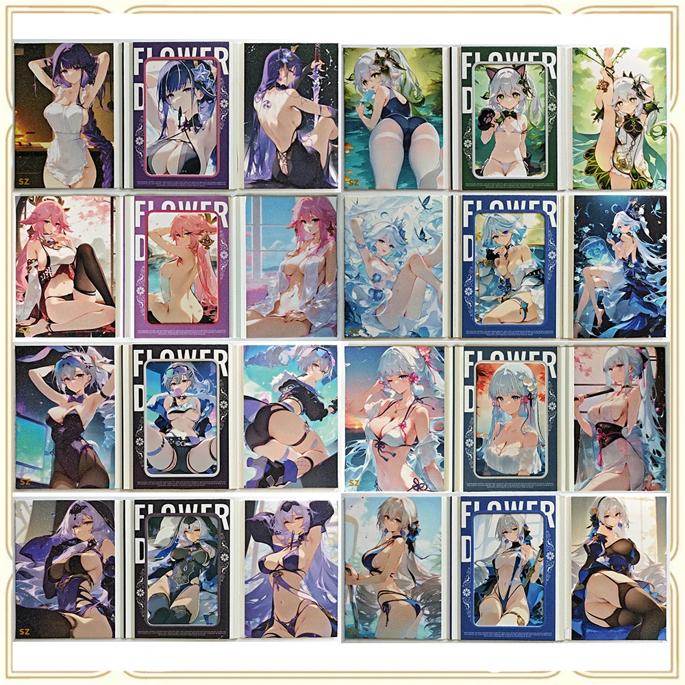 

Аниме История Богини SZ Frieren Furina Nahida Raiden Shogun Коллекционные карты для мальчиков Игры Игрушки Подарки на Рождество и день рождения