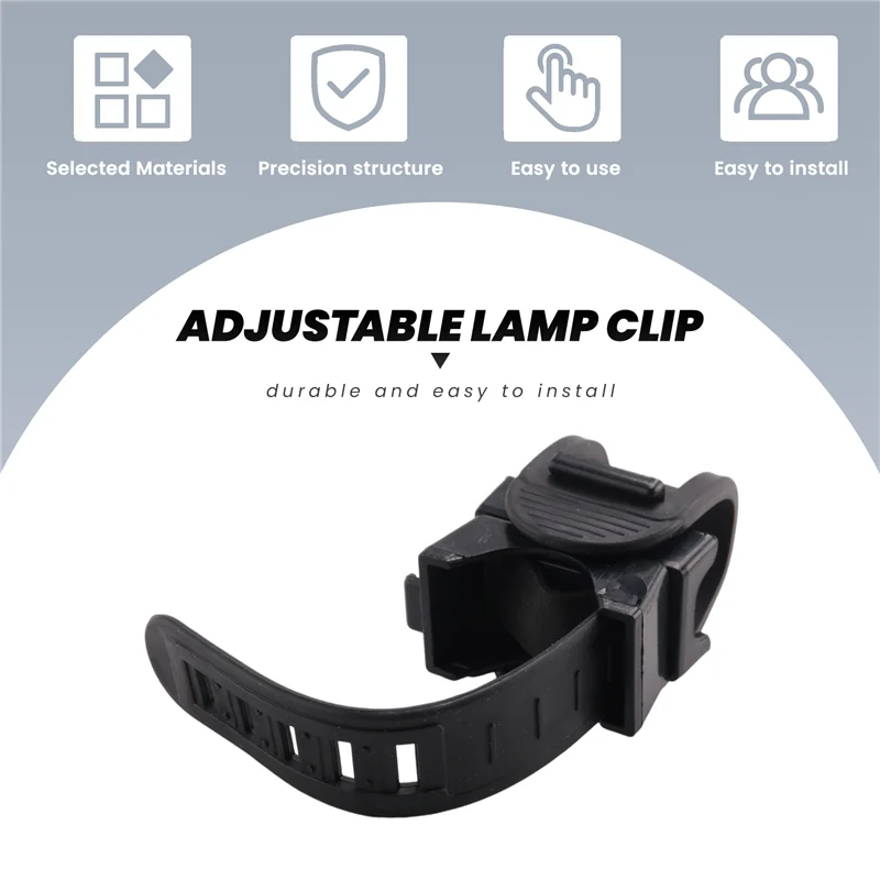 ABLB-360 درجة دوران دراجة الدراجات مصباح يدوي جبل حامل الجبهة ضوء الشعلة قوس #4