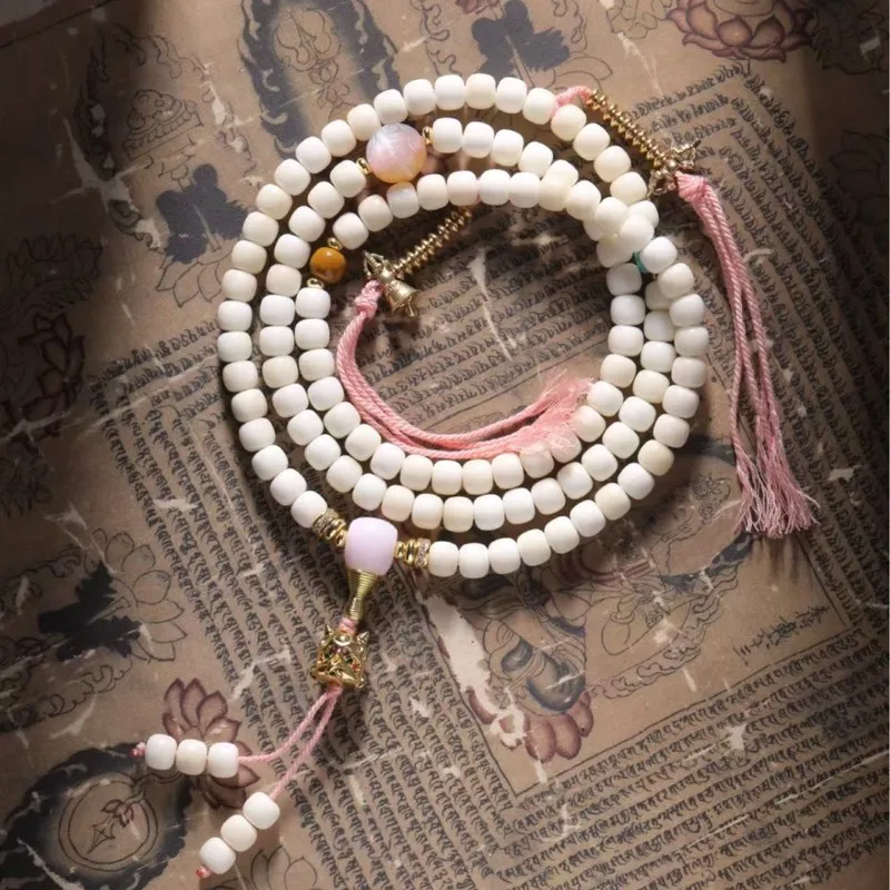 Natural White Jade Bodhi Beads, Handcrafted And Polished To A Round Shape