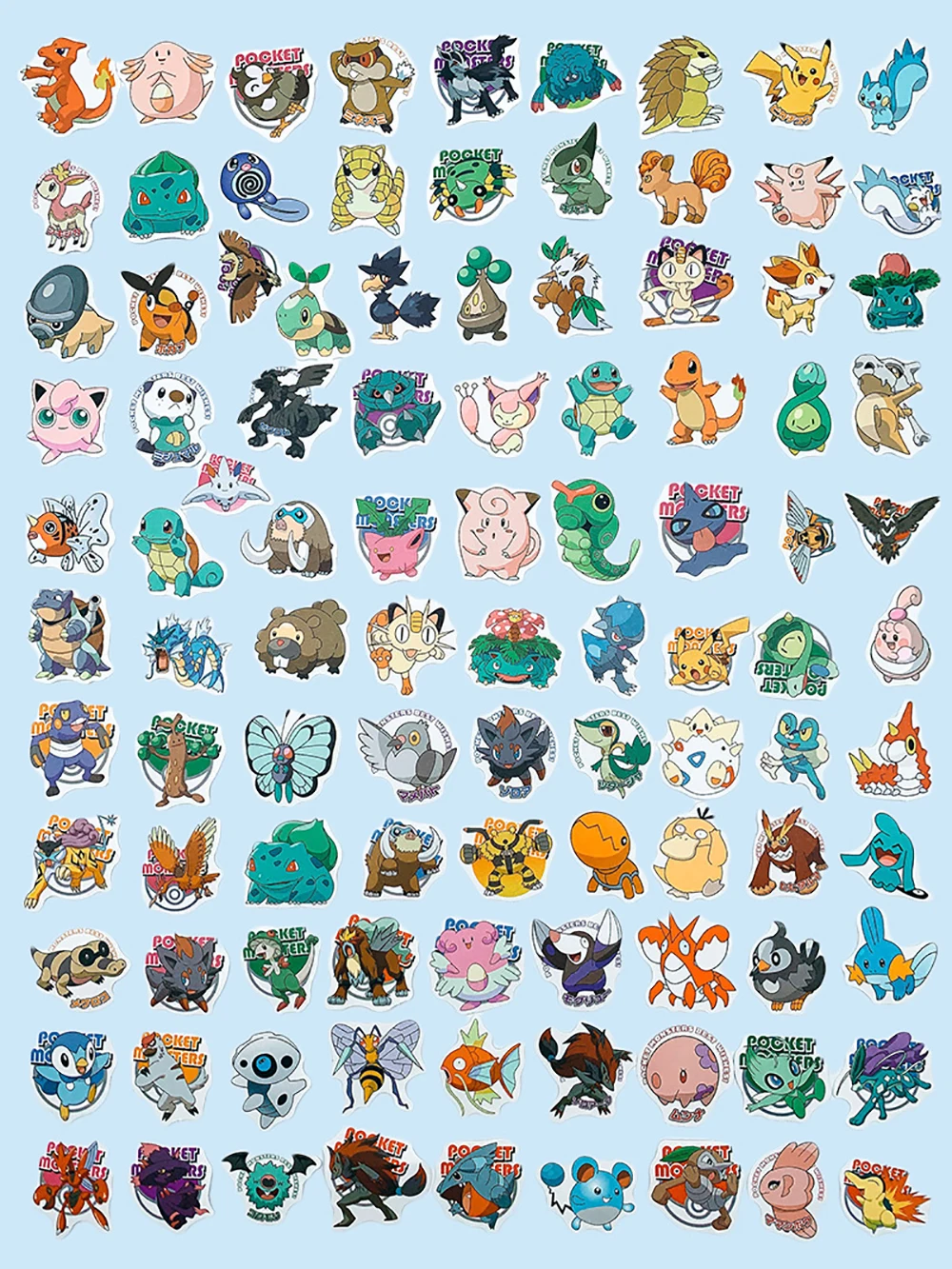 10/30/50/100pcs niedlichen Pokemon Pikachu Anime Aufkleber Aufkleber DIY Skateboard Motorrad Gepäck Telefon Auto wasserdichte Graffiti Spielzeug