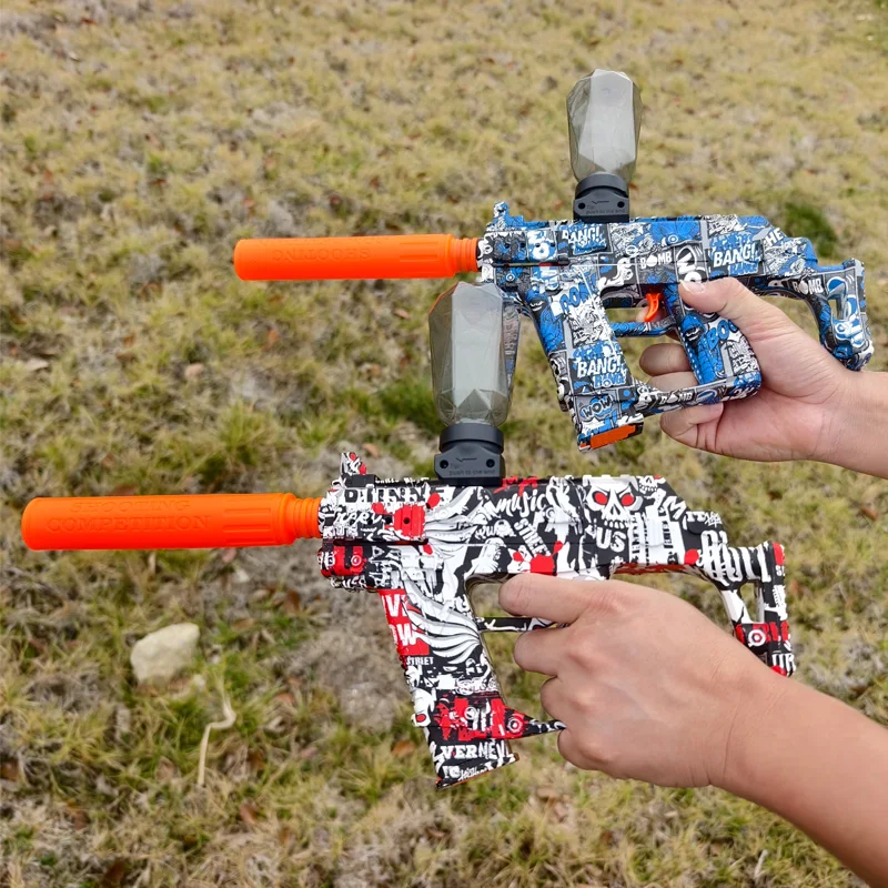 총 장난감 전기 볼 블래스터 권총 사격 스포츠 게임 야외 고속 충전식 인터랙티브 게임 소년 성인 선물용