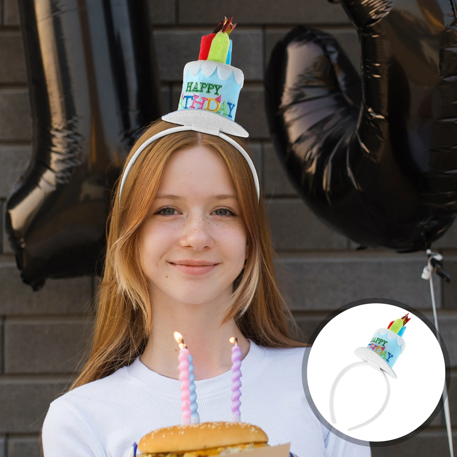 

Birthday Cake Headband Party Supplies for Themed Celebrations Happy Birthday Headbands Fun Filled Event Accessory Adults