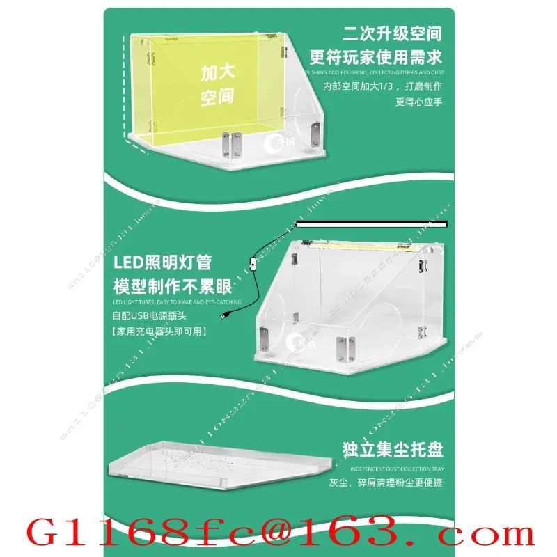 Model Plain Group Acrylic Polished Dust-proof Sealed Box Vacuum Cleanerpart