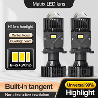 Y3 Y6D Y7D Y8 Canbus H4 LED Projector Mini Lens Auto H4 LED Headlight Bulbs Kit Conversion Hi/Low Beam Turbo Fan Car Light Lamp