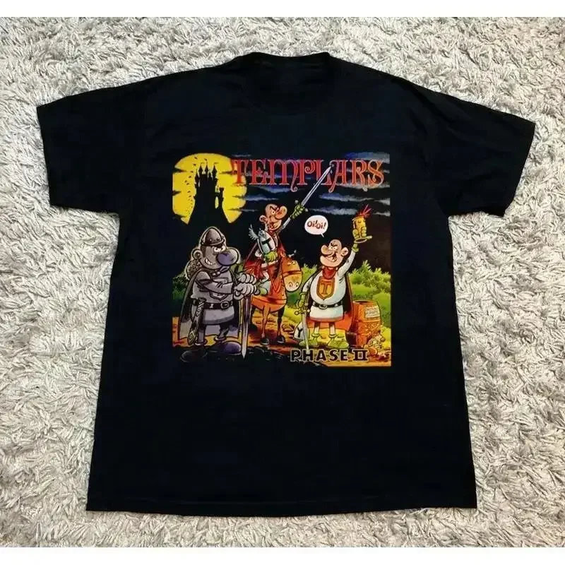 The Templars Phase II Cotton Black All Size T Shirt