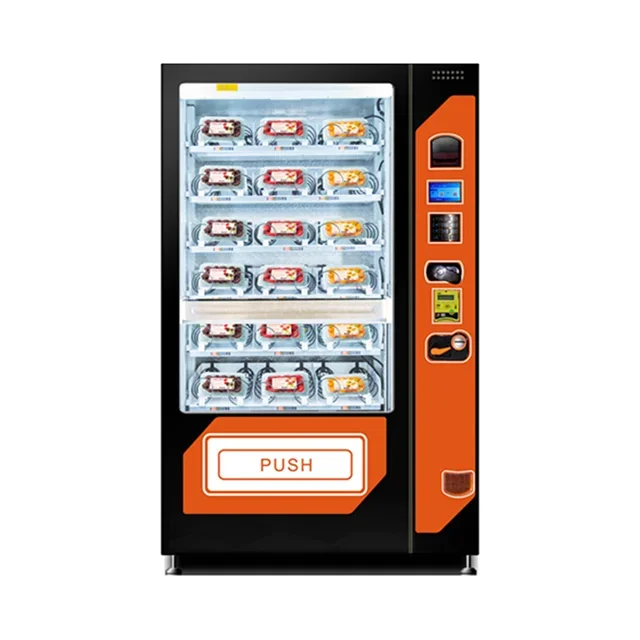 21.5 inch touch screen cold beverage cold drinks vending machine with elevator automatic drink vending machine